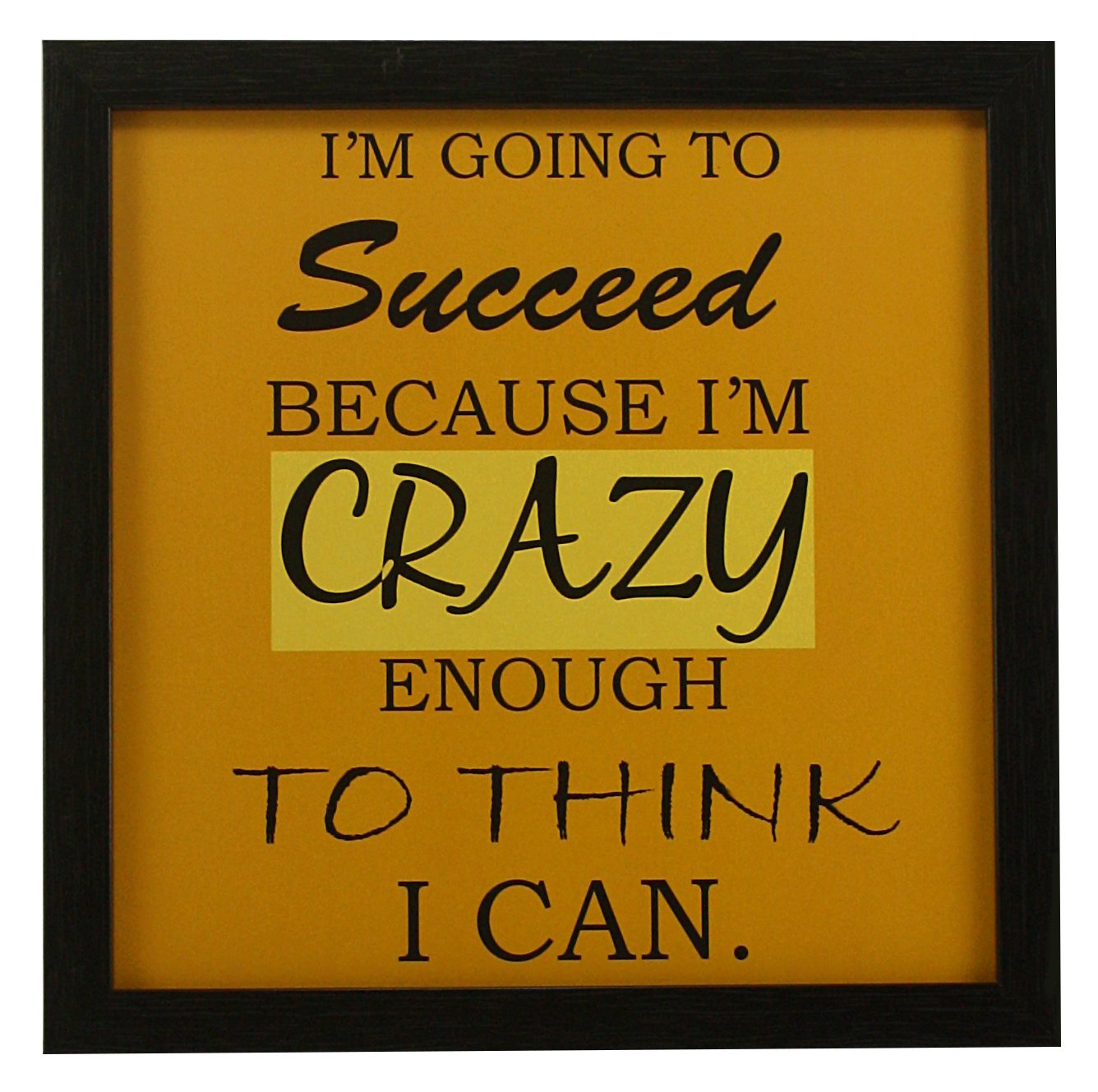 Indianara 3 Piece Set of Framed Wall Hanging Motivational Office Decor Art Prints 8.7 inch X 8.7 inch Without Glass-Multicolour